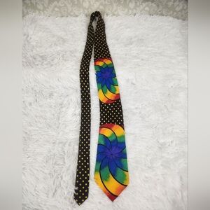 Rush Limbaugh Vibrant Multicolor Spiral Tie